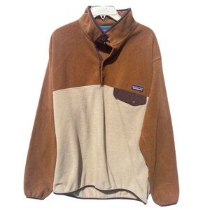 Patagonia Synchilla men’s fleece jacket large L brown rare